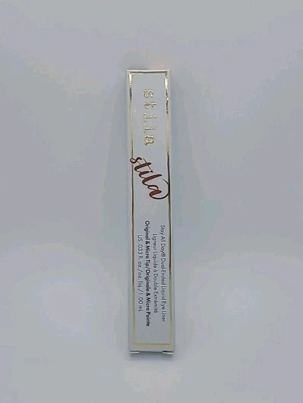 NIB STILA Stay All Day Dual Ended Liquid Eyeliner - Intense Black/Kitten Kosmo